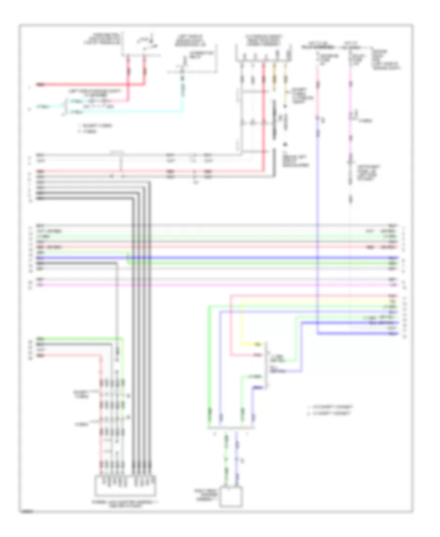 10-Speaker System Wiring Diagram, with Multi-Media Module (2 of 4) for Toyota Camry XLE 2013
