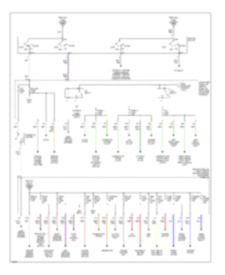 Power Distribution Wiring Diagram (2 of 2) for Toyota Celica GT-S 2001