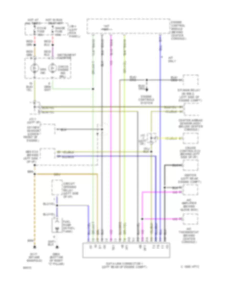 Data Link Connector Wiring Diagram for Toyota Paseo 1994