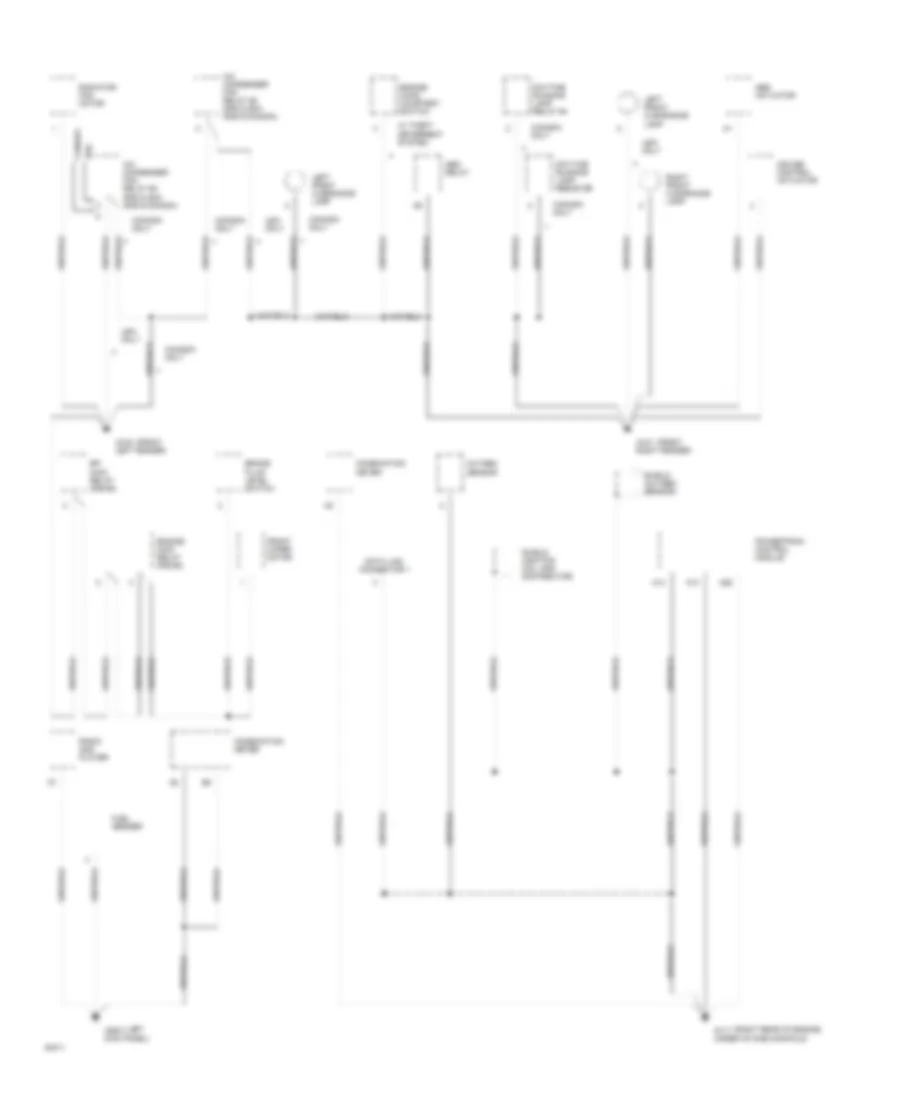 Ground Distribution Wiring Diagram 1 of 3 for Toyota Paseo 1994