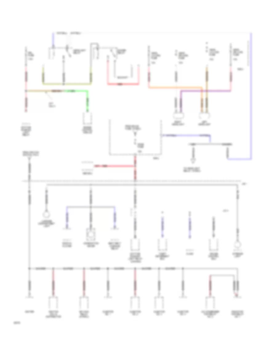 Power Distribution Wiring Diagram 3 of 4 for Toyota Paseo 1994