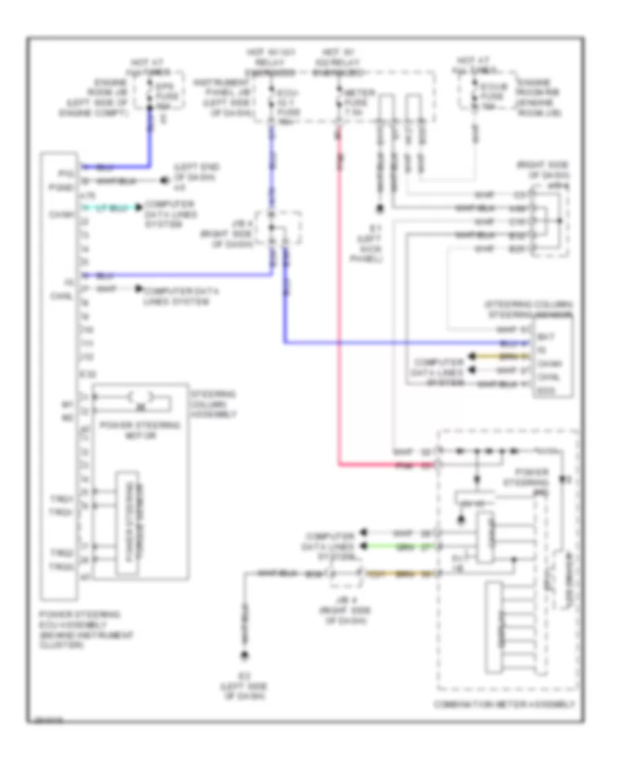 Electronic Power Steering Wiring Diagram, TMC Made for Toyota Corolla 2013