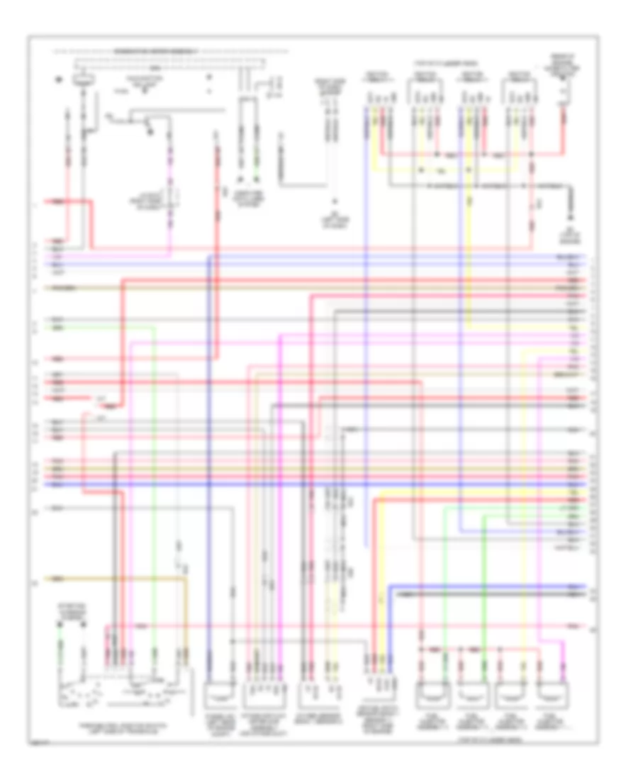 1.8L, Engine Performance Wiring Diagram, NUMMI Made (3 of 4) for Toyota Corolla 2013