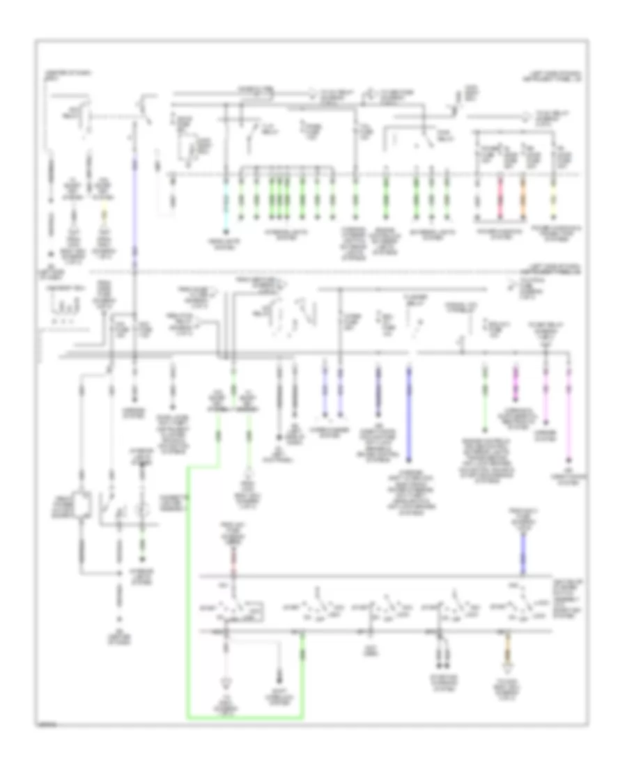 Power Distribution Wiring Diagram NUMMI Made 2 of 3 for Toyota Corolla 2013