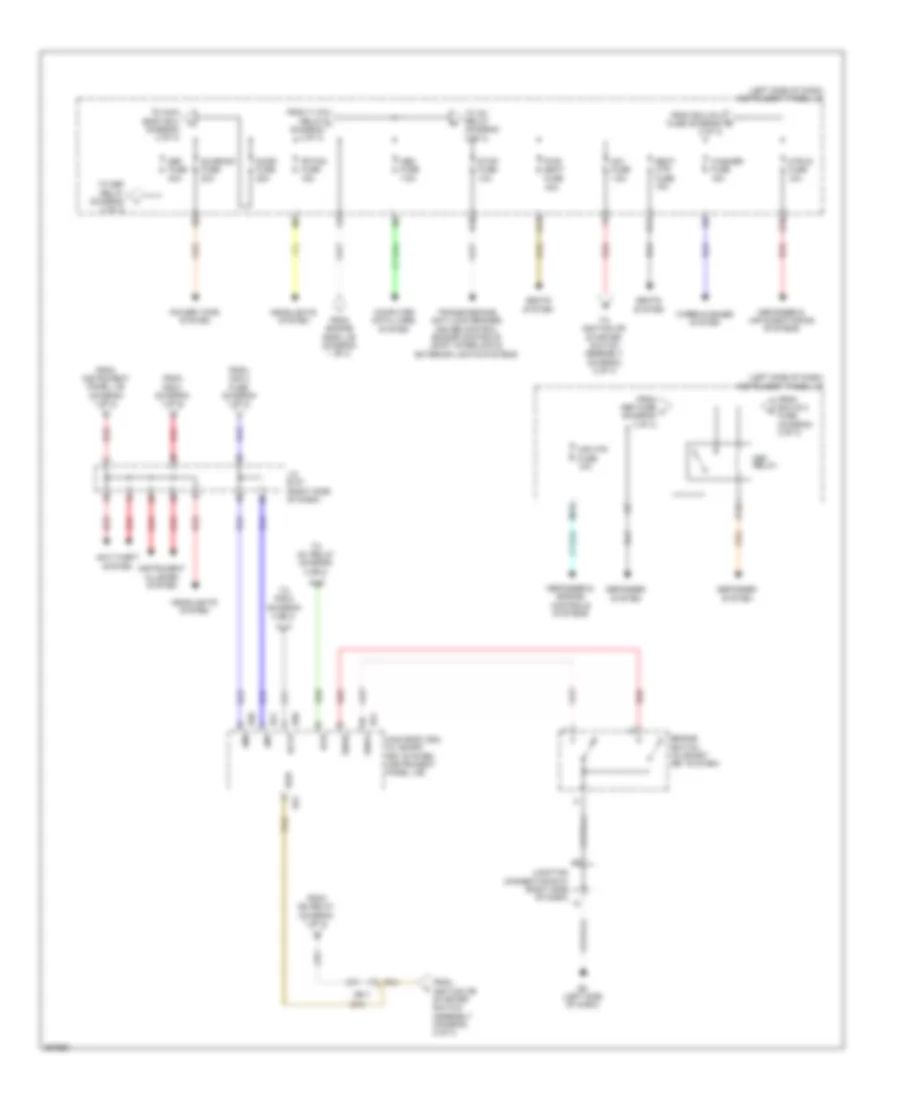 Power Distribution Wiring Diagram NUMMI Made 3 of 3 for Toyota Corolla 2013