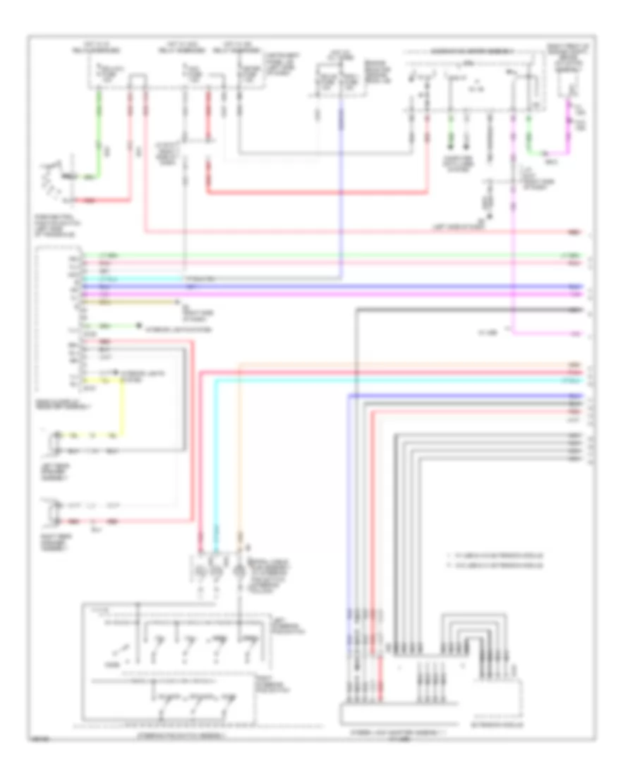 Radio Wiring Diagram NUMMI Made with Navigation 1 of 2 for Toyota Corolla 2013