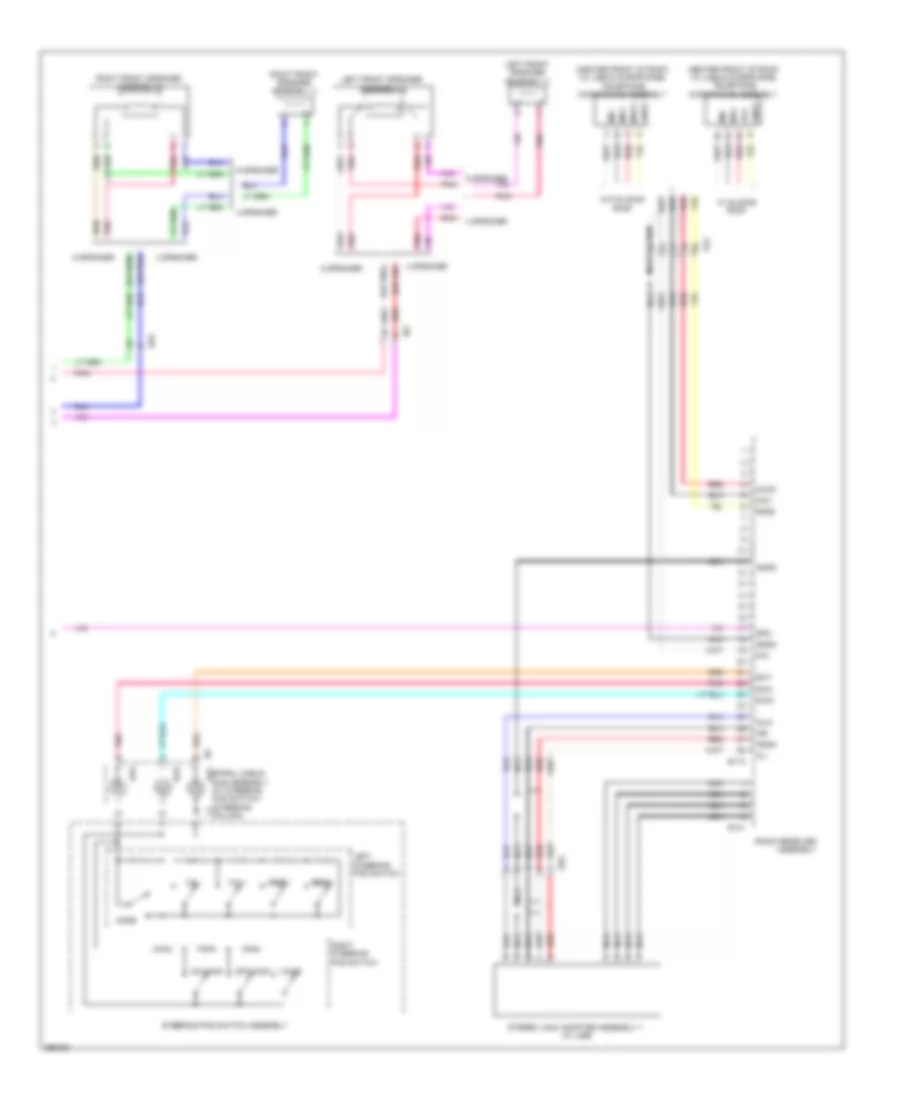 Radio Wiring Diagram NUMMI Made without Navigation 2 of 2 for Toyota Corolla 2013