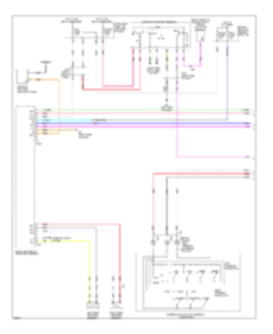 Radio Wiring Diagram, TMC Made without Navigation  with Display (1 of 2) for Toyota Corolla 2013