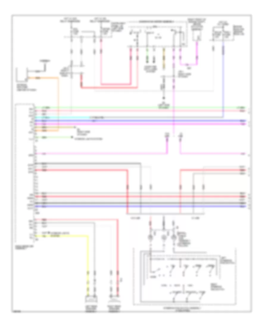 Radio Wiring Diagram, TMC Made without Navigation  without Display (1 of 2) for Toyota Corolla 2013