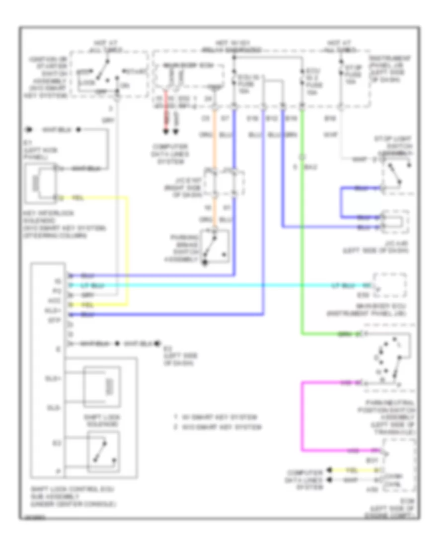 Shift Interlock Wiring Diagram NUMMI Made for Toyota Corolla 2013