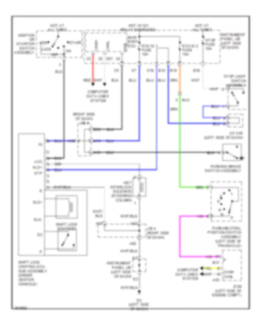 Shift Interlock Wiring Diagram TMC Made for Toyota Corolla 2013