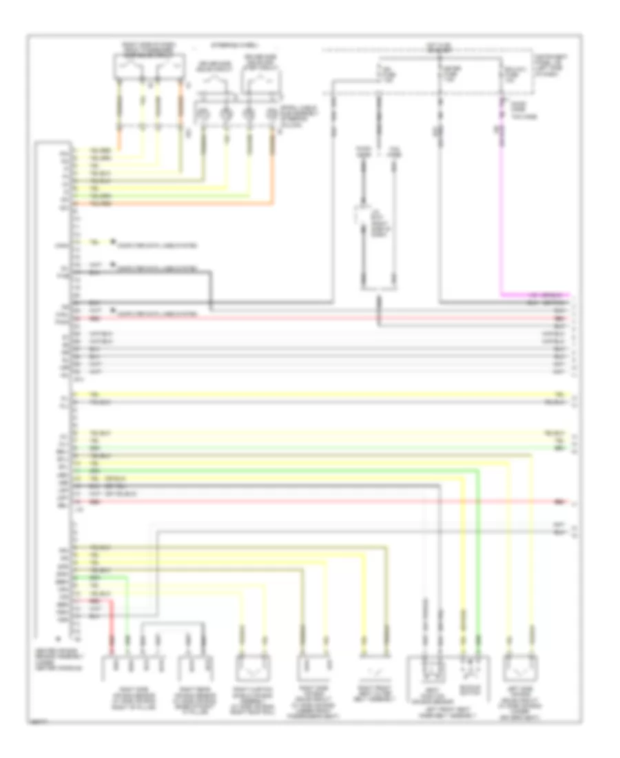 Supplemental Restraints Wiring Diagram 1 of 2 for Toyota Corolla 2013
