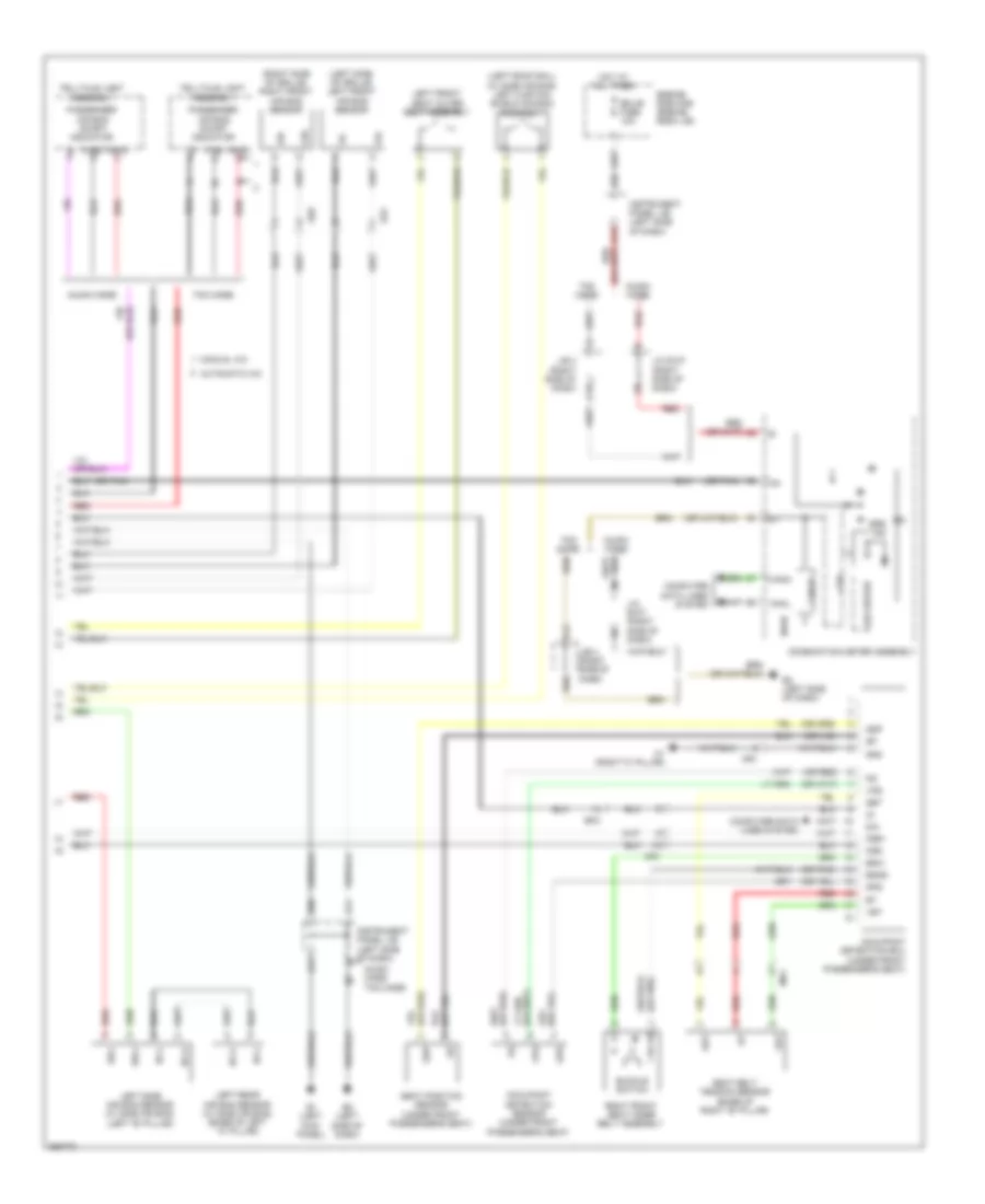 Supplemental Restraints Wiring Diagram 2 of 2 for Toyota Corolla 2013