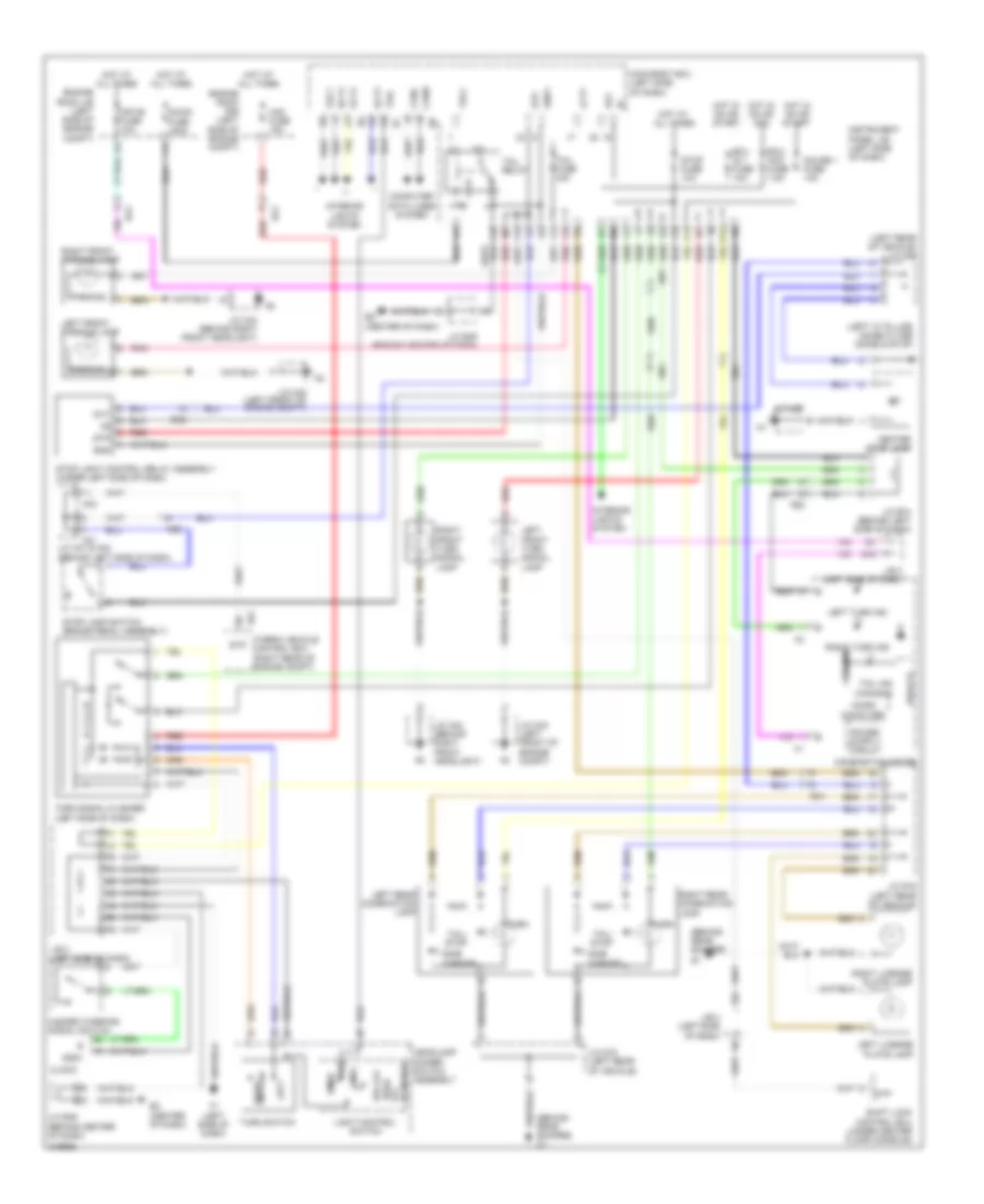 Exterior Lamps Wiring Diagram, Hybrid for Toyota Camry SE 2011