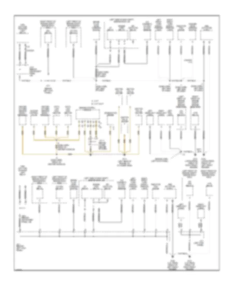 Ground Distribution Wiring Diagram 1 of 3 for Toyota Corolla CE 2001