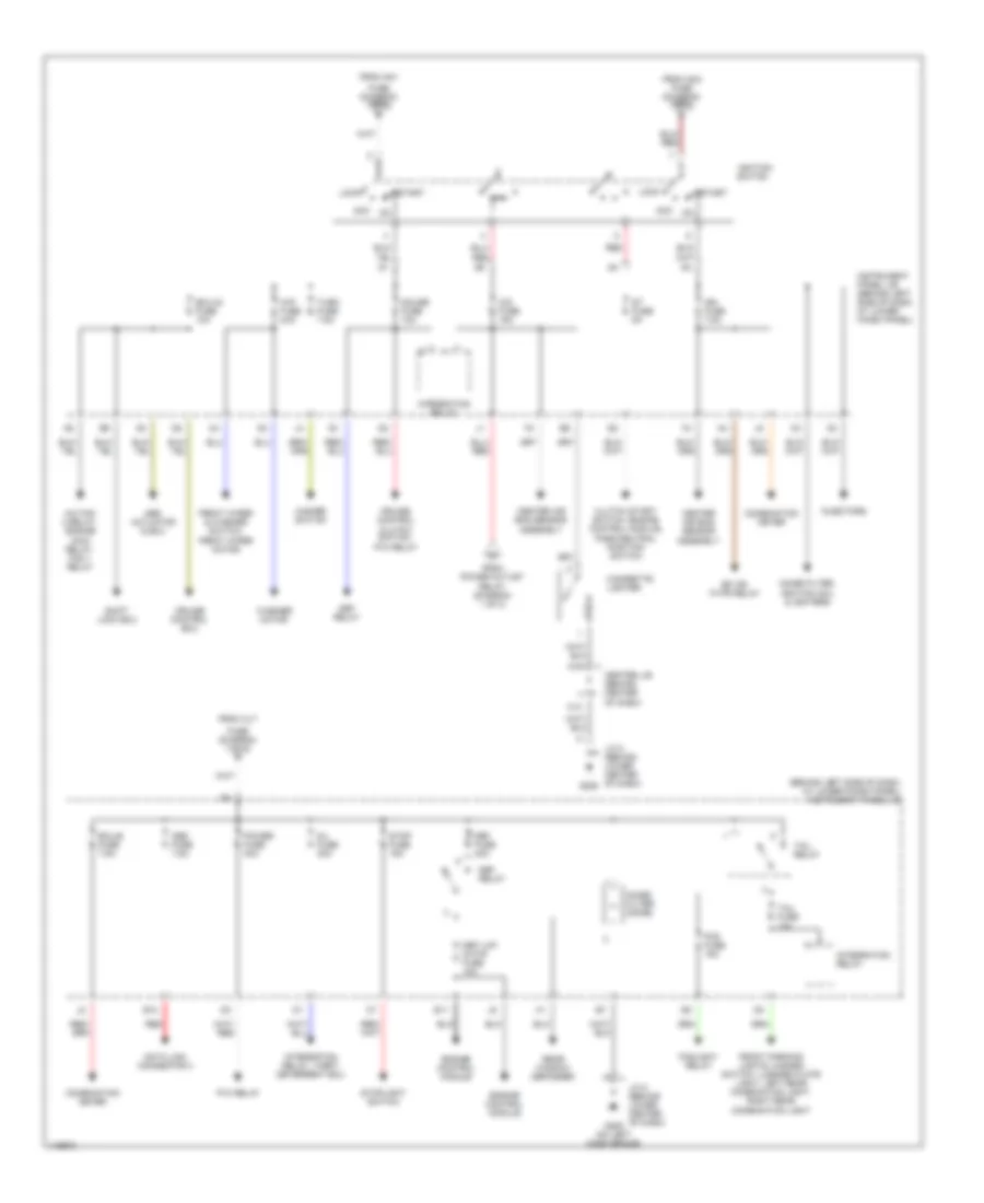 Power Distribution Wiring Diagram 2 of 2 for Toyota Corolla CE 2001