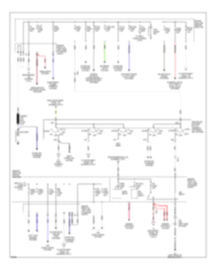 Power Distribution Wiring Diagram TMC Made 1 of 3 for Toyota Corolla LE 2013