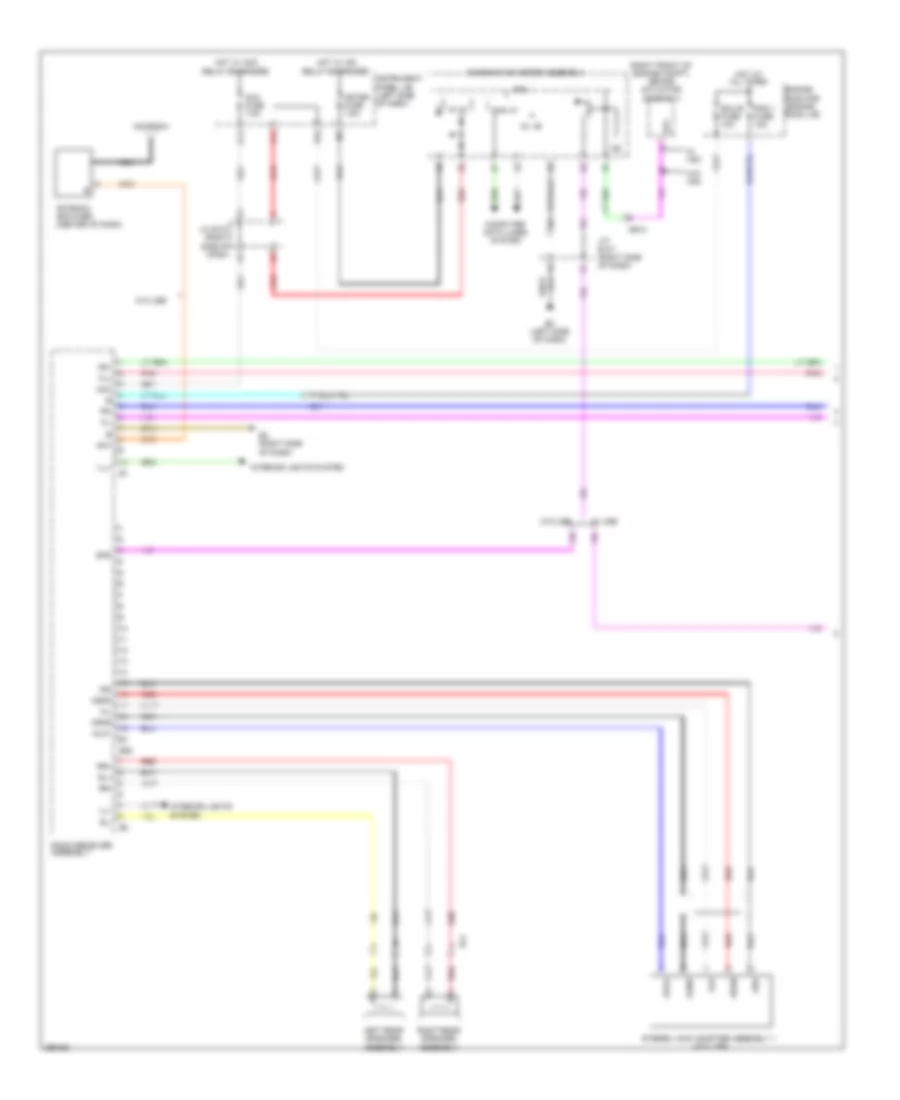 Radio Wiring Diagram NUMMI Made without Navigation 1 of 2 for Toyota Corolla LE 2013