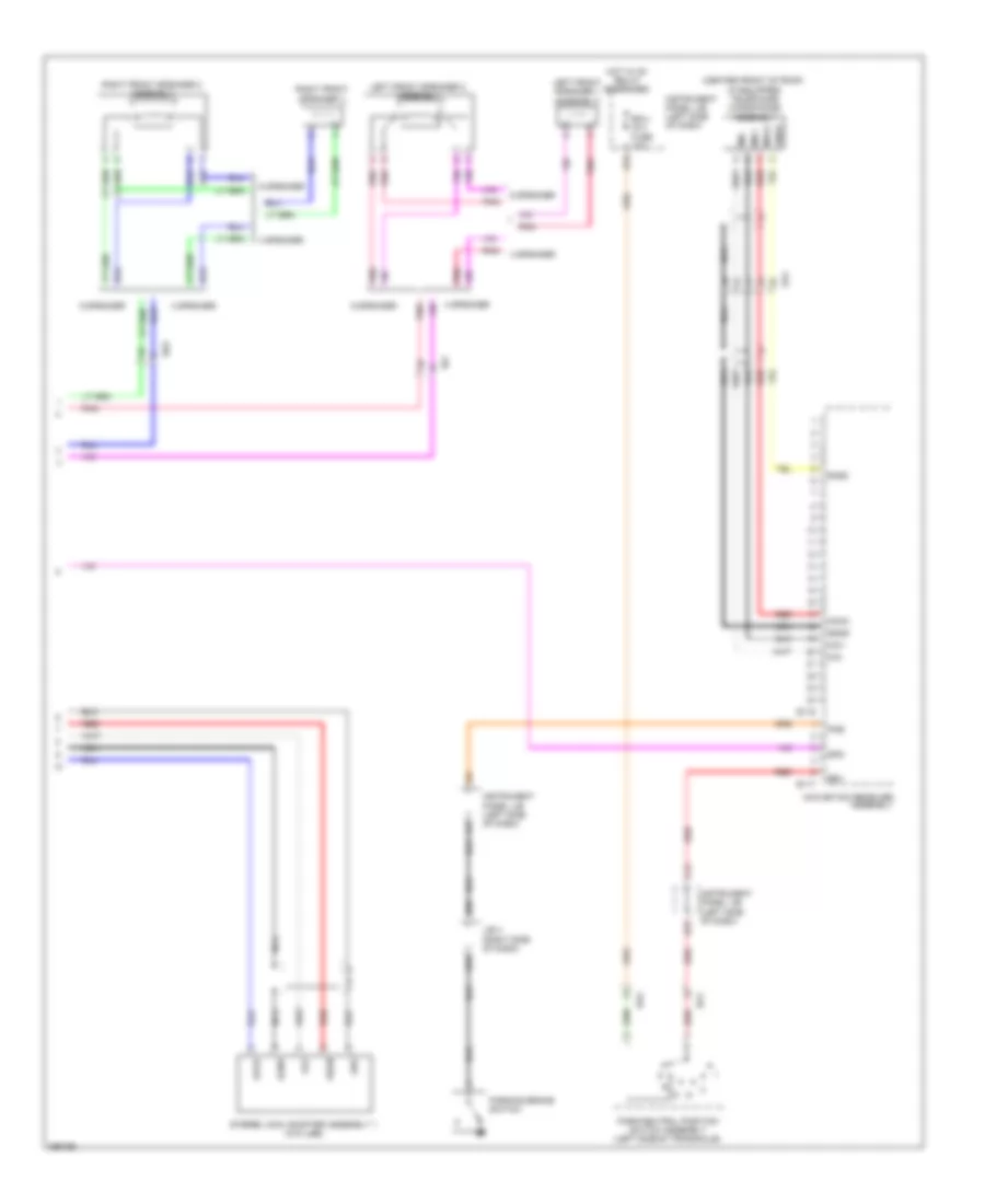 Radio Wiring Diagram TMC Made with Navigation 2 of 2 for Toyota Corolla LE 2013