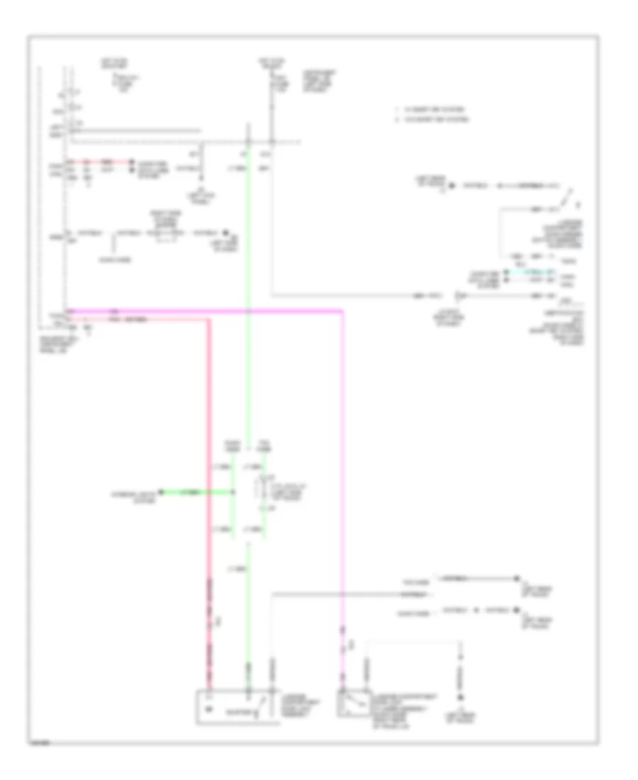 Tailgate Release Wiring Diagram for Toyota Corolla LE 2013