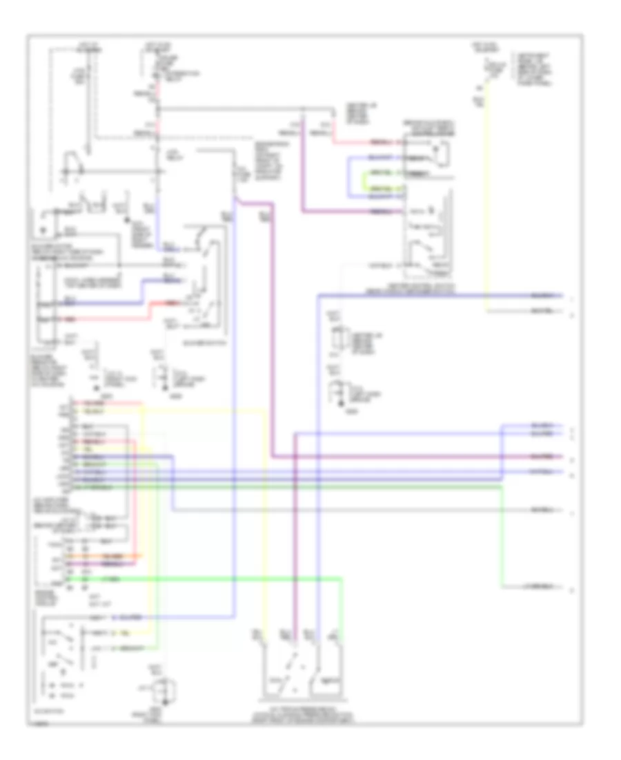 Manual AC Wiring Diagram (1 of 2) for Toyota Corolla LE 2001