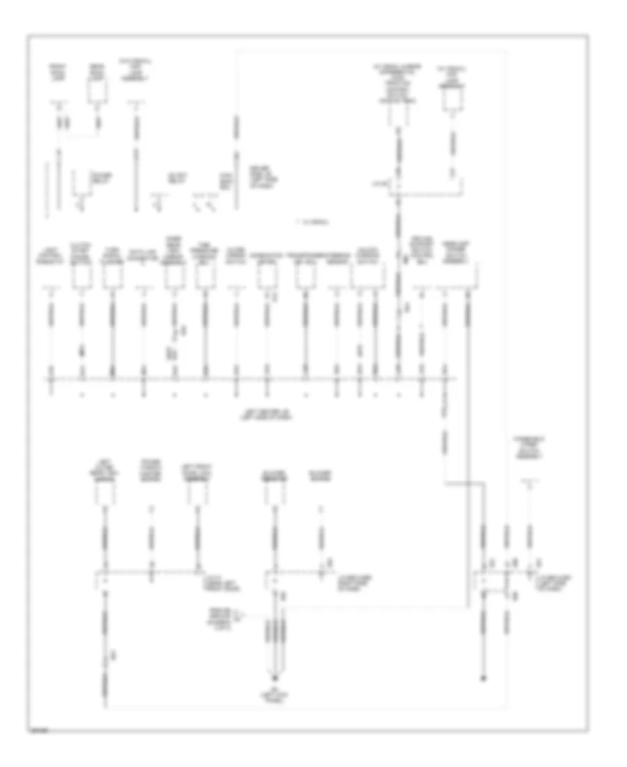 Ground Distribution Wiring Diagram 3 of 3 for Toyota FJ Cruiser 2013