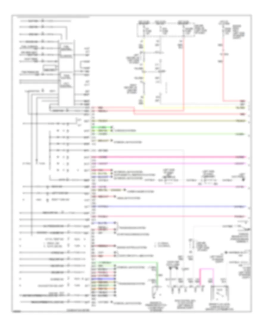 Instrument Cluster Wiring Diagram 1 of 2 for Toyota FJ Cruiser 2013