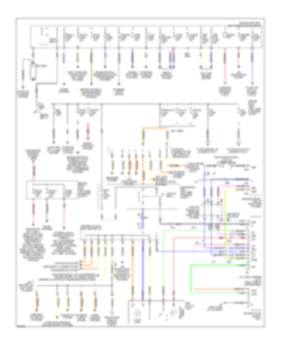 Power Distribution Wiring Diagram 1 of 2 for Toyota FJ Cruiser 2013