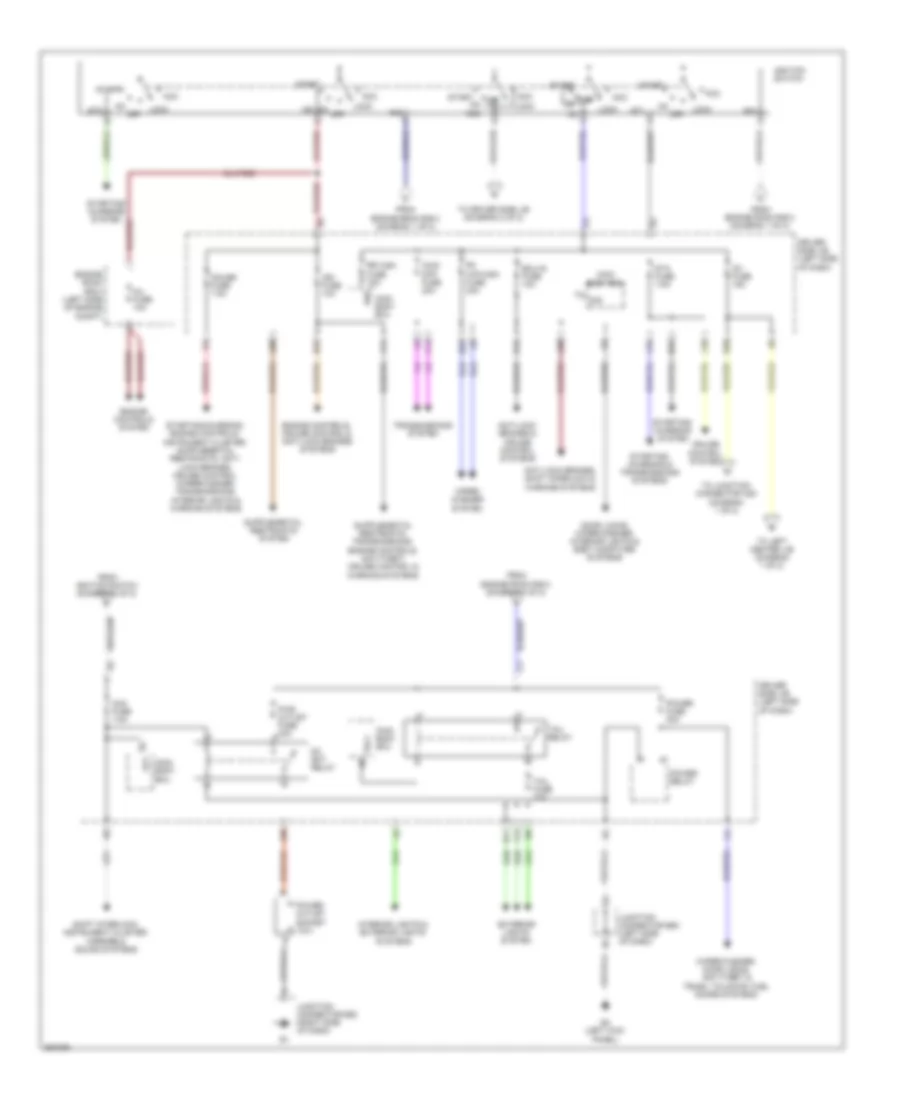 Power Distribution Wiring Diagram 2 of 2 for Toyota FJ Cruiser 2013