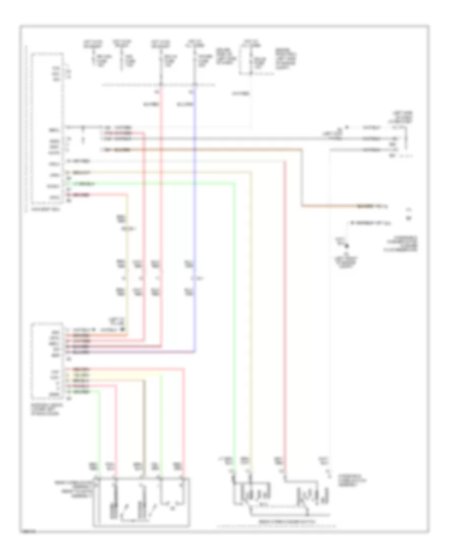 Электросхема заднего стеклоочистителя дворника и омывателя для Toyota FJ Cruiser 2013