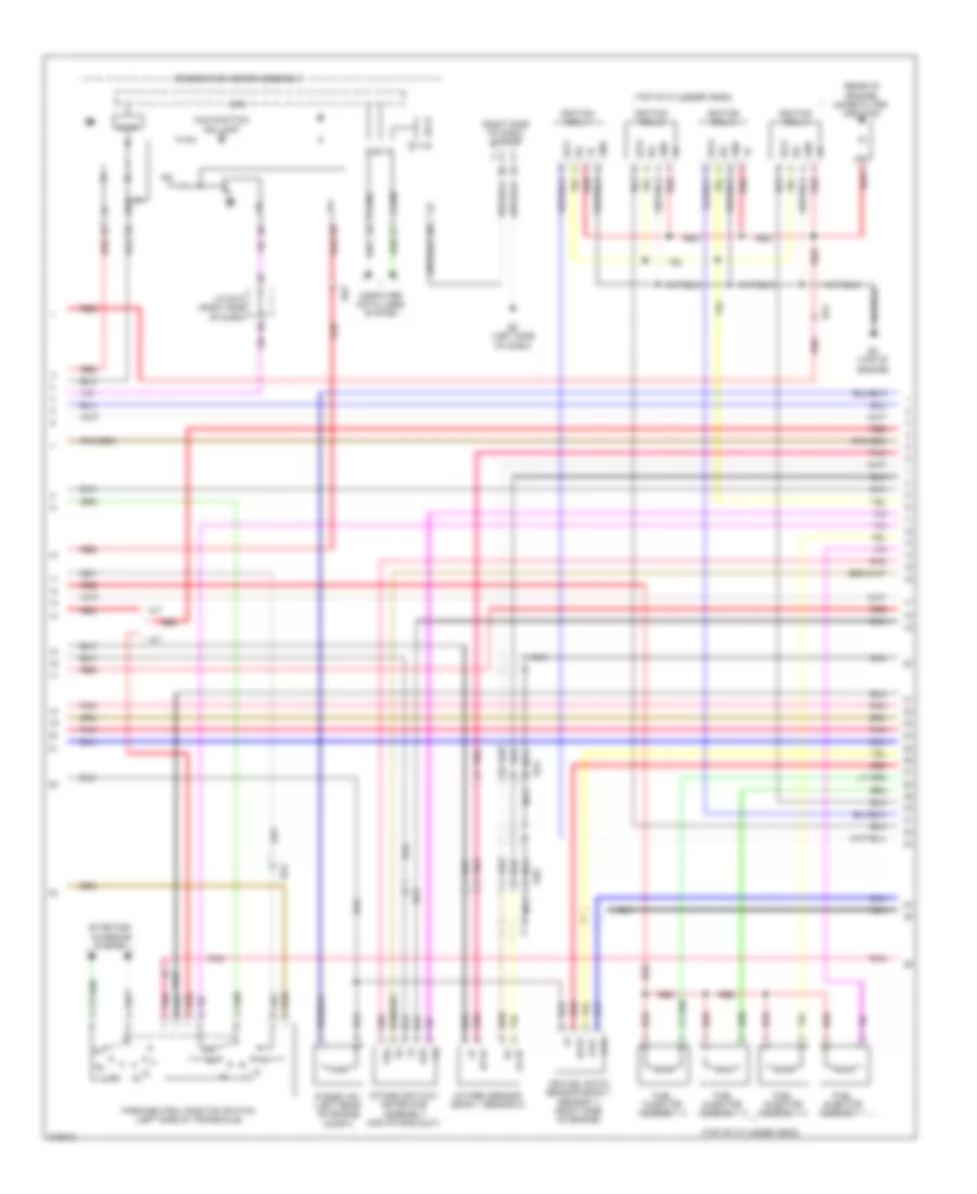 1.8L, Engine Performance Wiring Diagram, NUMMI Made (3 of 4) for Toyota Corolla 2011