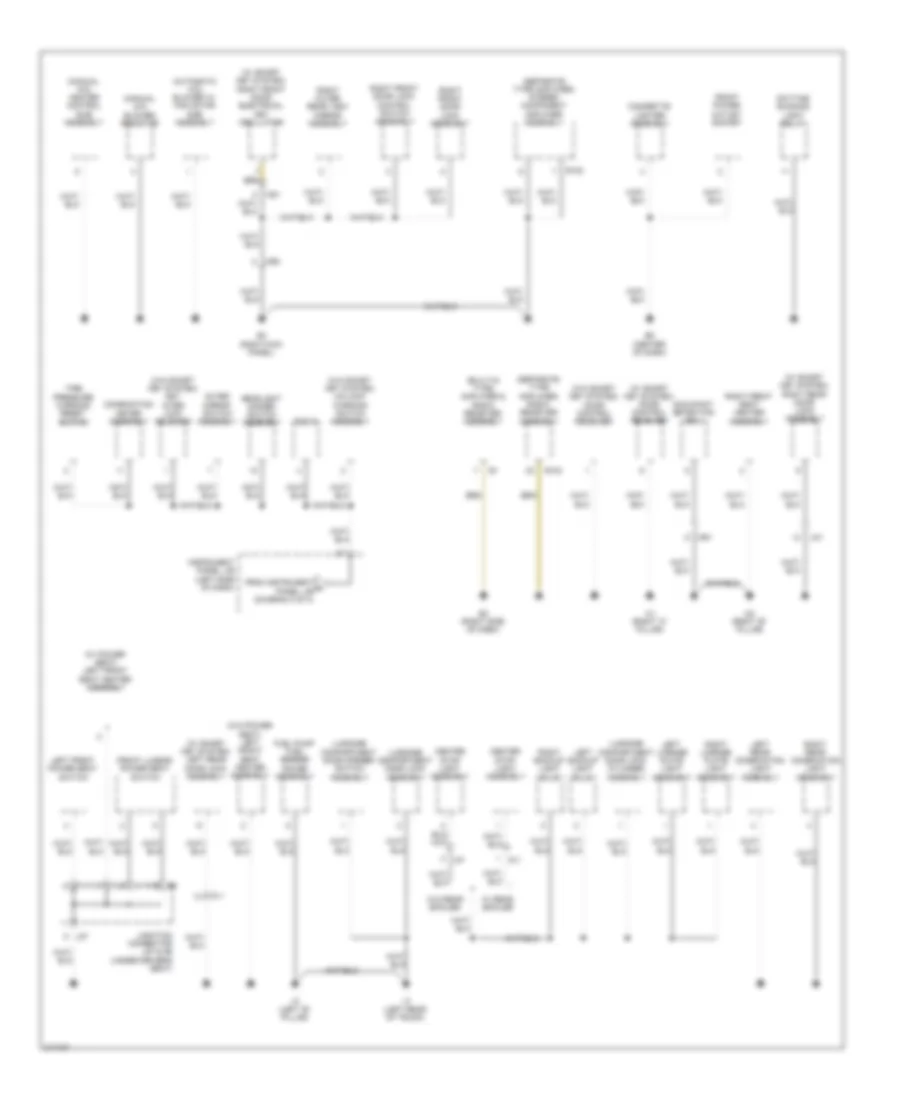 Ground Distribution Wiring Diagram NUMMI Made 3 of 3 for Toyota Corolla 2011