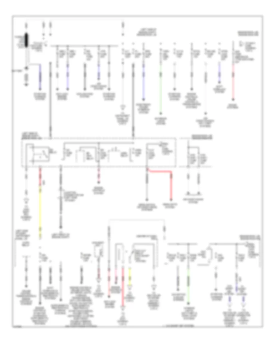 Power Distribution Wiring Diagram NUMMI Made 1 of 3 for Toyota Corolla 2011