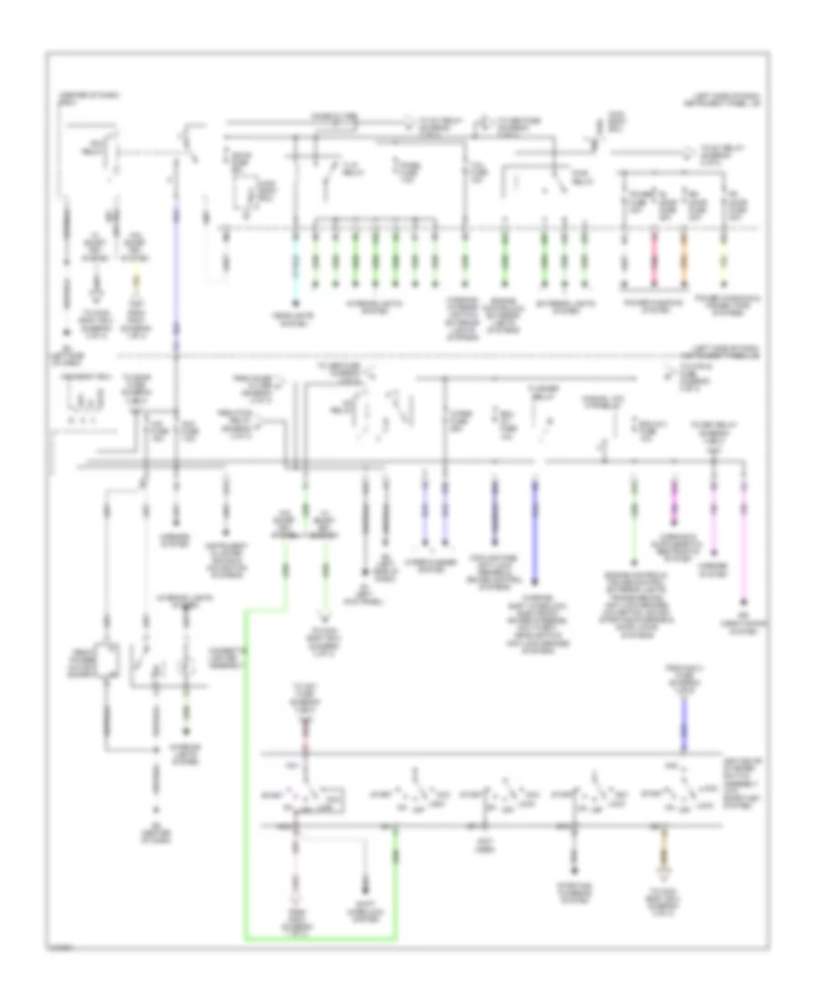 Power Distribution Wiring Diagram, NUMMI Made (2 of 3) for Toyota Corolla 2011