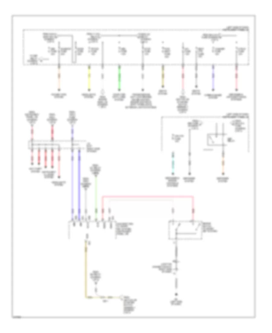 Power Distribution Wiring Diagram NUMMI Made 3 of 3 for Toyota Corolla 2011