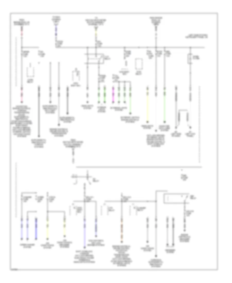Power Distribution Wiring Diagram, TMC Made (2 of 3) for Toyota Corolla 2011