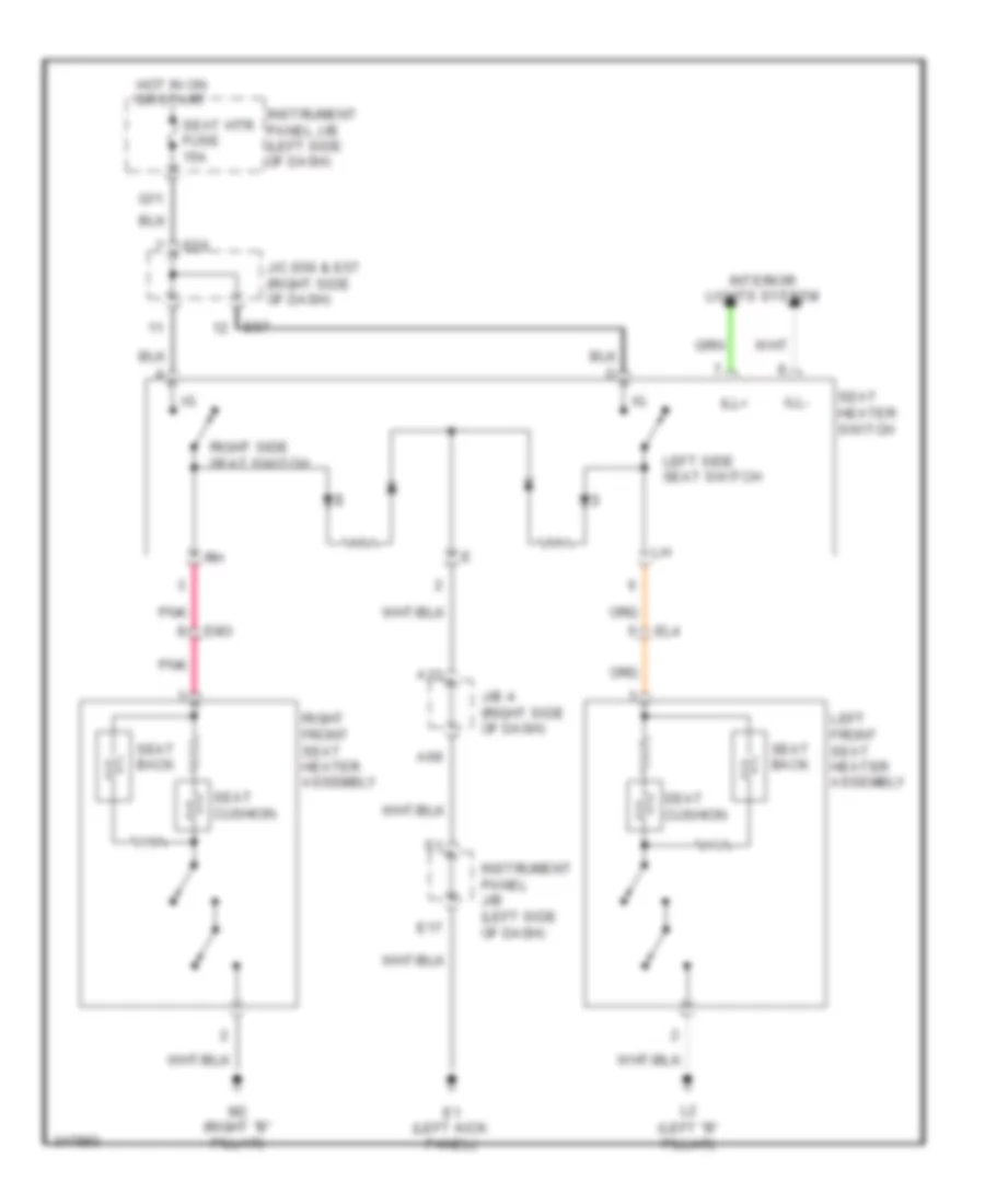 Heated Seats Wiring Diagram TMC Made for Toyota Corolla 2011