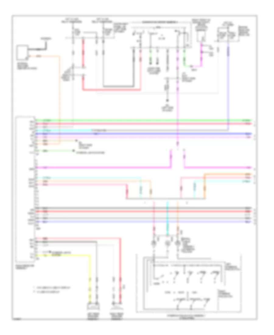 Radio Wiring Diagram NUMMI Made with Built in Amplifier 1 of 2 for Toyota Corolla 2011