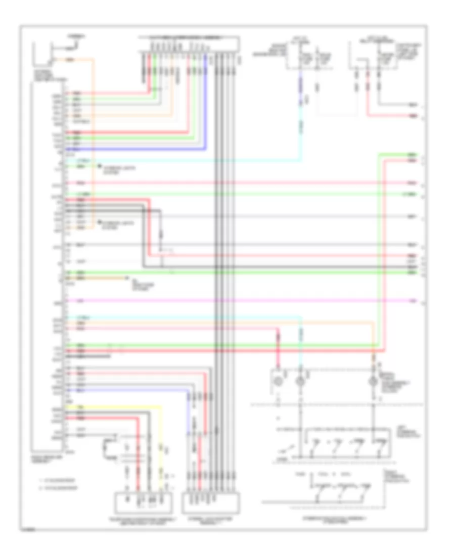 Radio Wiring Diagram, NUMMI Made with Separate Amplifier (1 of 2) for Toyota Corolla 2011