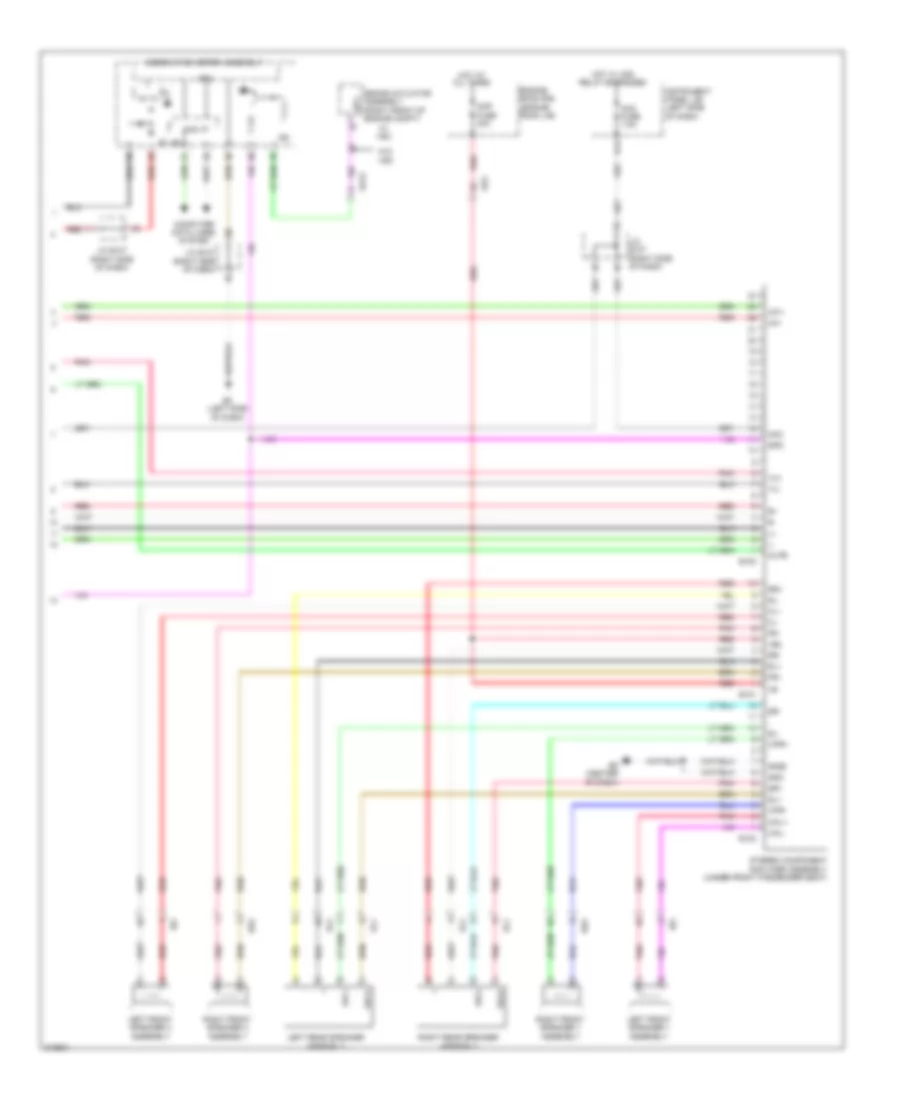Radio Wiring Diagram, NUMMI Made with Separate Amplifier (2 of 2) for Toyota Corolla 2011