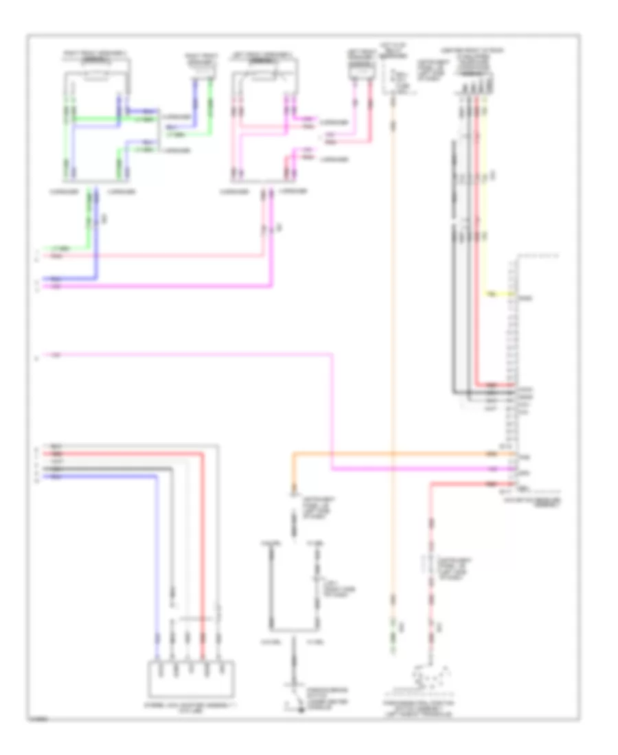 Radio Wiring Diagram, TMC Made with Navigation (2 of 2) for Toyota Corolla 2011