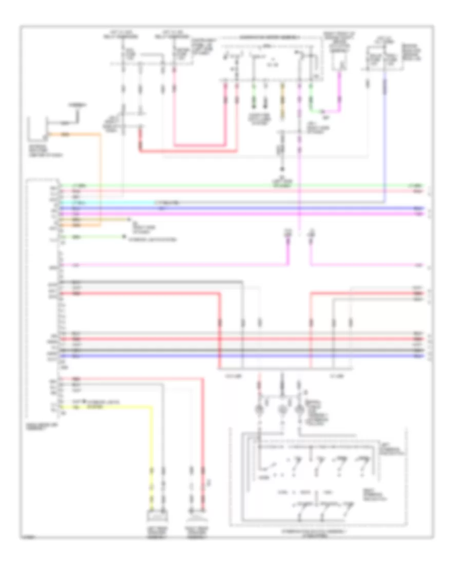 Radio Wiring Diagram, TMC Made without Navigation (1 of 2) for Toyota Corolla 2011