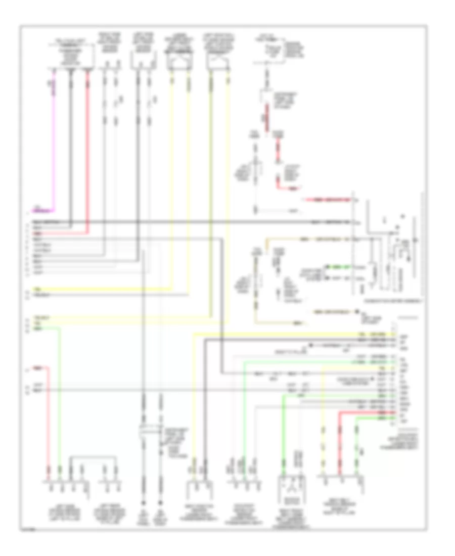 Supplemental Restraints Wiring Diagram 2 of 2 for Toyota Corolla 2011