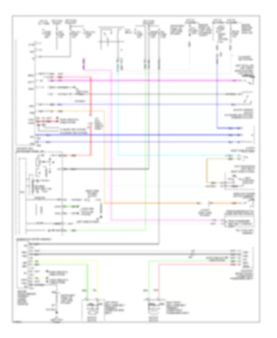 Chime Wiring Diagram NUMMI Made for Toyota Corolla 2011