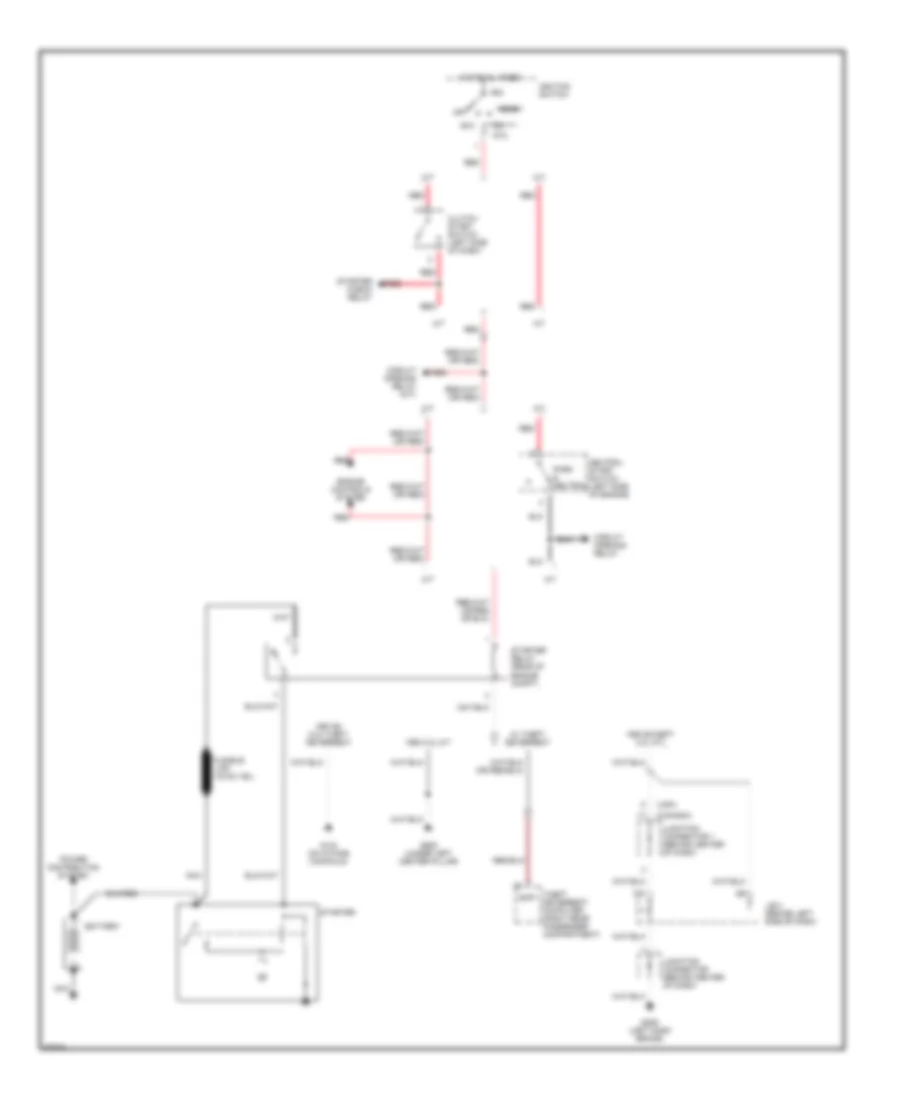 Starting Wiring Diagram for Toyota MR2 1991