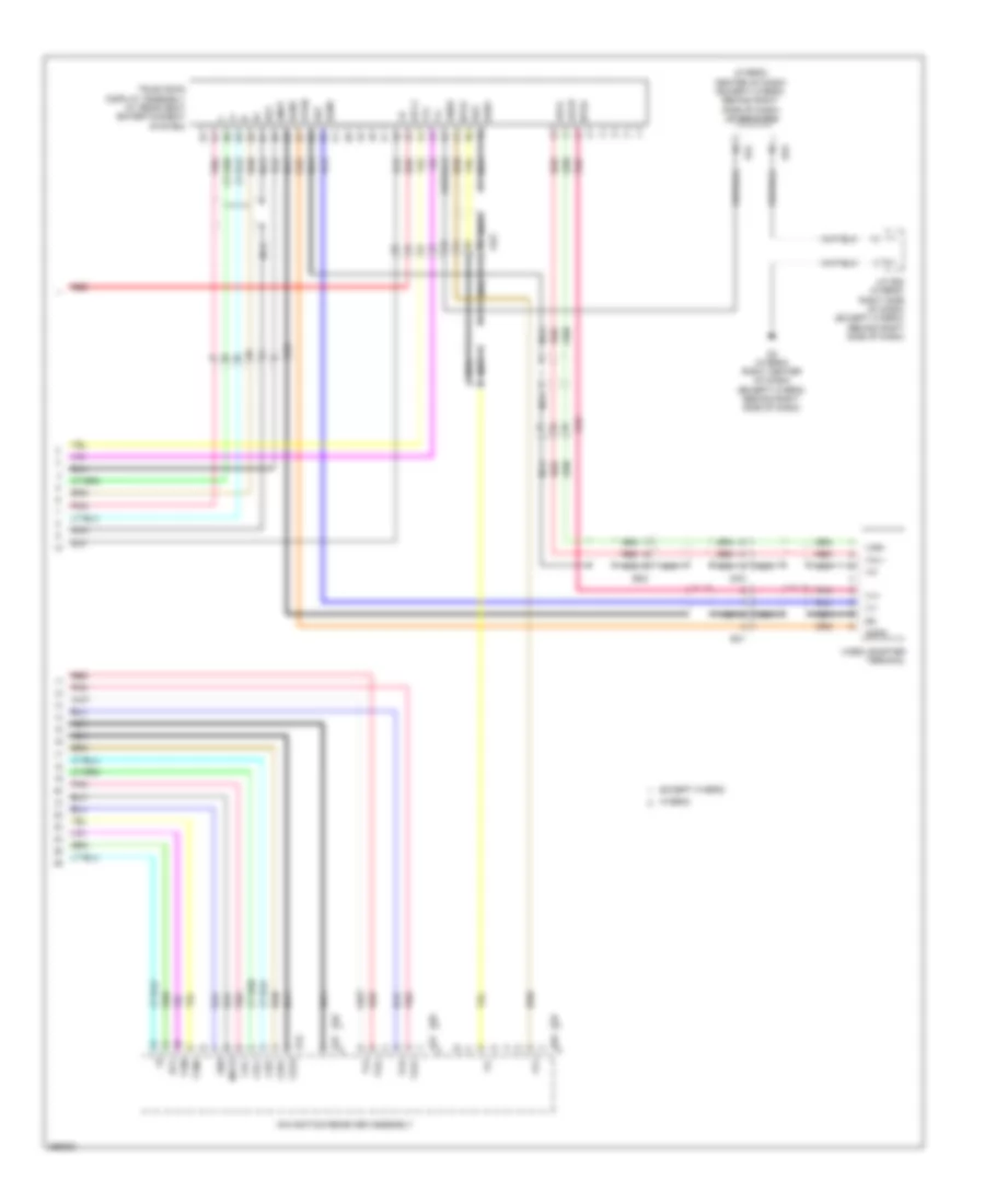 JBL System Wiring Diagram with Navigation 5 of 5 for Toyota Highlander 2013