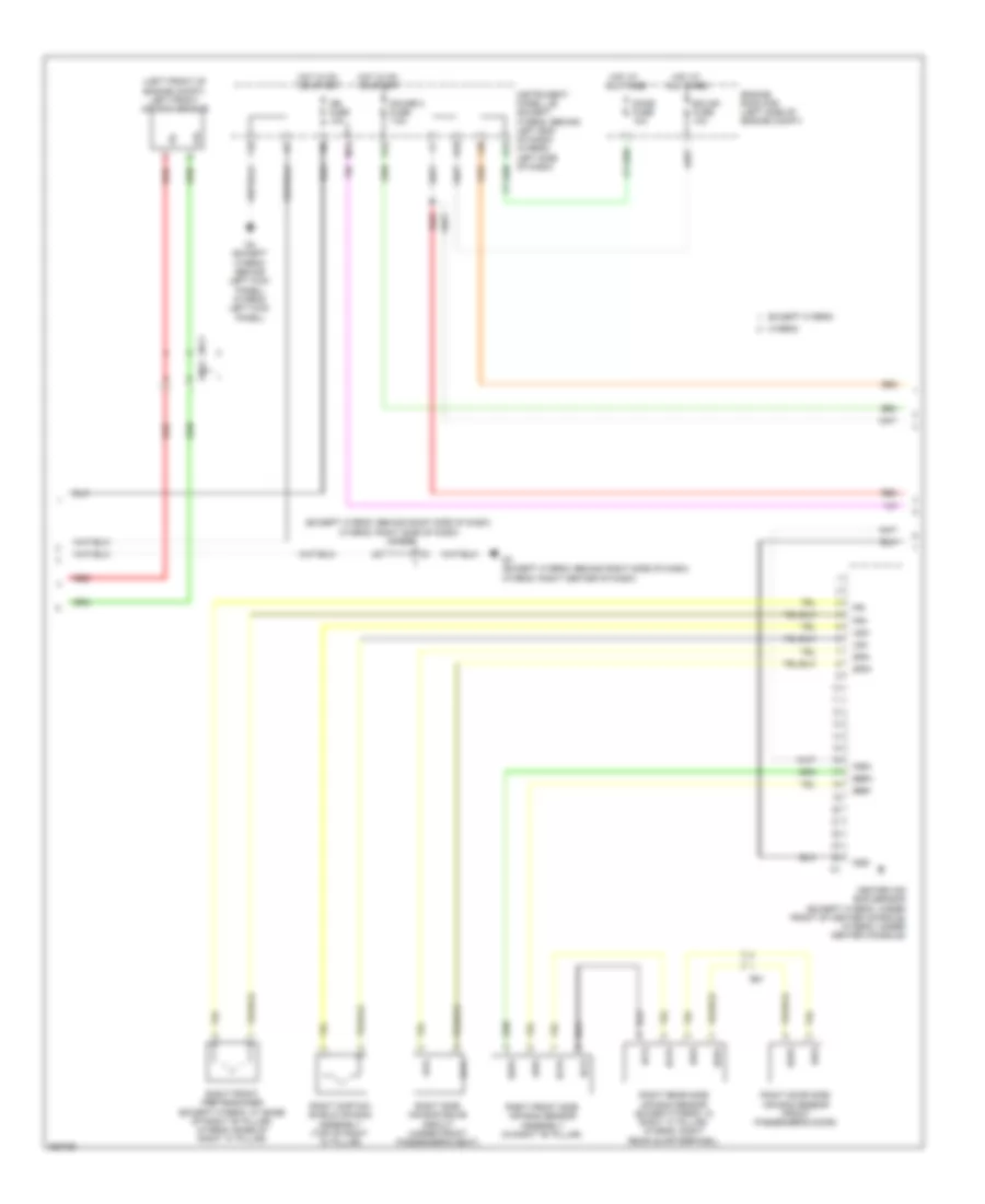 Supplemental Restraints Wiring Diagram 2 of 3 for Toyota Highlander 2013