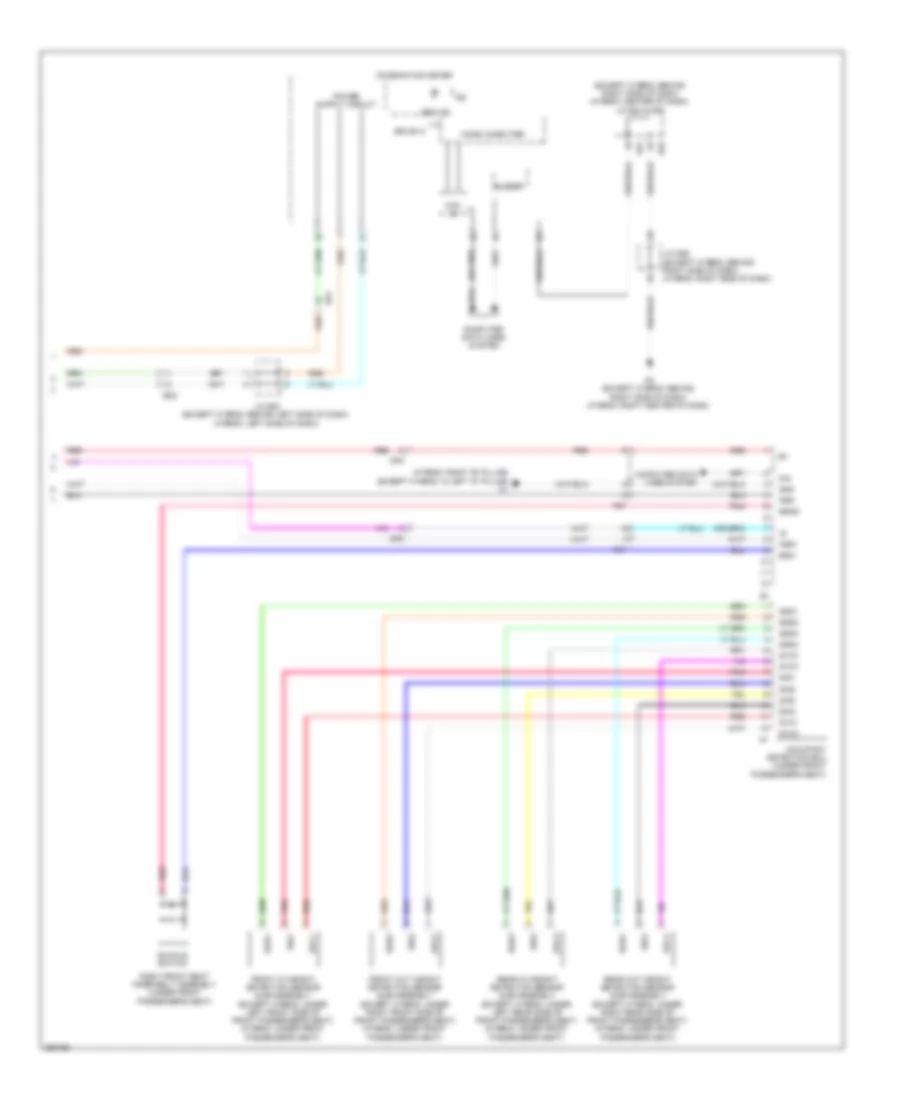 Supplemental Restraints Wiring Diagram 3 of 3 for Toyota Highlander 2013