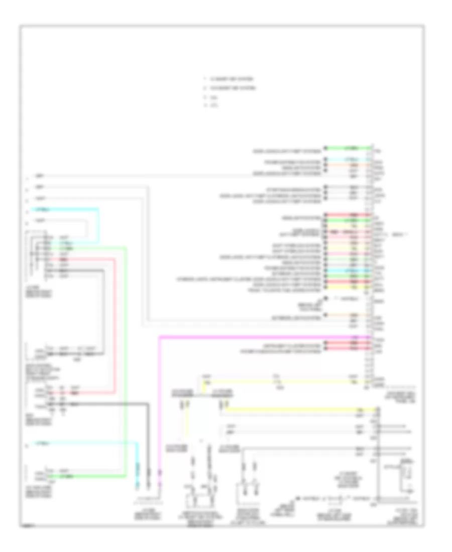 Body Control Modules Wiring Diagram Except Hybrid 2 of 2 for Toyota Highlander 2013