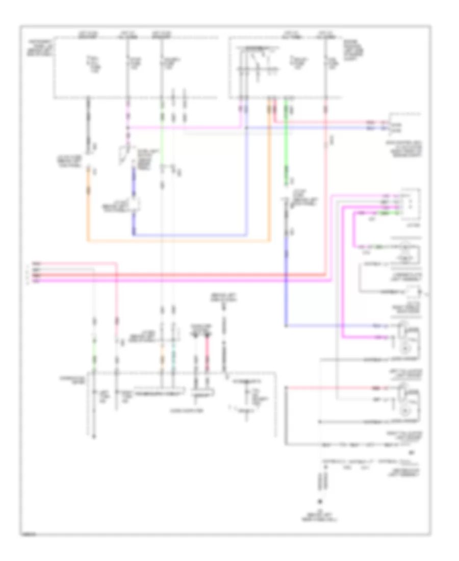 Exterior Lamps Wiring Diagram Except Hybrid 2 of 2 for Toyota Highlander 2013